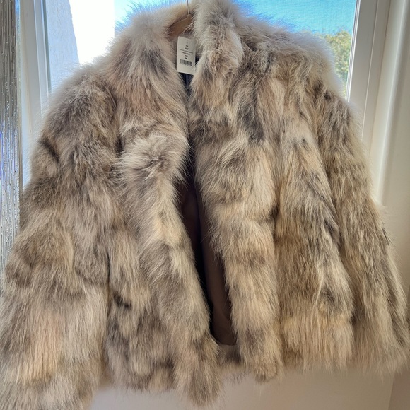 NWT Rosie Coyote Fur Bolero Jacket - Picture 2 of 8
